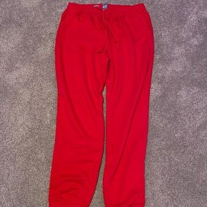 gap mens small red sweatpants